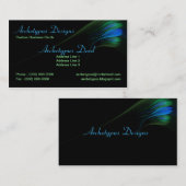 Artistieke fractale beroerte visitekaartje (Voorkant / Achterkant)