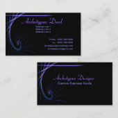 Artistieke fractale slag visitekaartje (Voorkant / Achterkant)