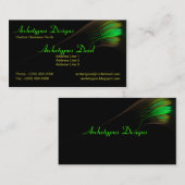 Artistieke fractale slag visitekaartje (Voorkant / Achterkant)