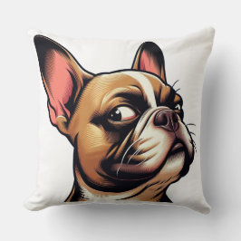 Artistieke Franse Bulldog Portret Worp Kussen