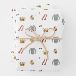 Artistieke Franse picknick in het park Inpakpapier Vel