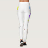 Artistieke gedrukte leggings (Achterkant)