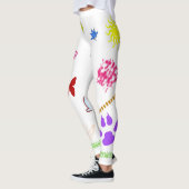 Artistieke gedrukte leggings (Links)