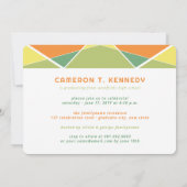 Artistieke geo-kleurenblokken Fotogradatie Partij Kaart (Achterkant)