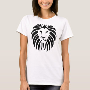 Artistieke Geometrische Leeuw Dames Spijkerjas T-shirt