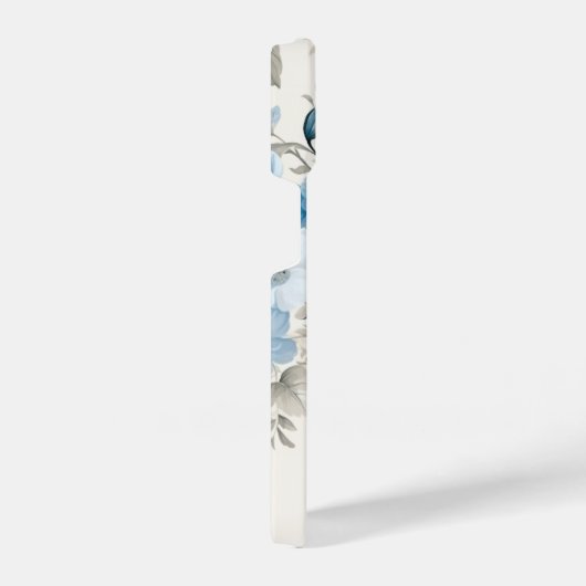 Artistieke gepersonaliseerde lichte pastelblauwe R iPhone Hoesje (Rechterkant)