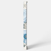 Artistieke gepersonaliseerde lichte pastelblauwe R Samsung Galaxy Hoesje (Linkerkant)