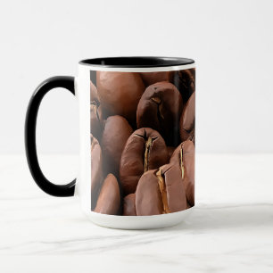 Artistieke Geroosterde Koffiebonen Mok