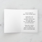 Artistieke gewatteerde vormen aanpasbare uitnodigi (Binnen)