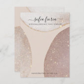 Artistieke Glitter Large Jewelry Display Kaart (Voorkant / Achterkant)