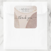 Artistieke glitter sieraden dank u Sticker (Tas)