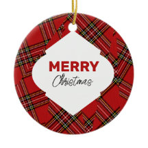 Artistieke Glitter Vrolijk Kerstrood Plaid