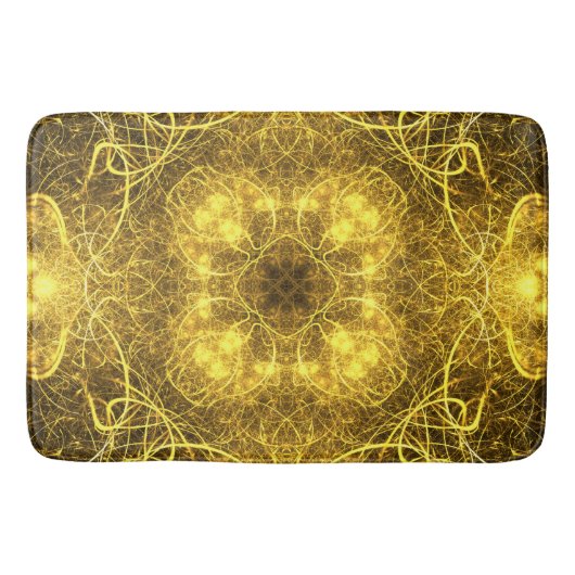 Artistieke Gold Fractal Design_Bath Mat (Voorkant)