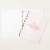 Artistieke Gold Pink Waterverf Beauty Salon Script Planner (Display)