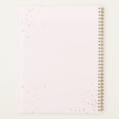 Artistieke Gold Pink Waterverf Beauty Salon Script Planner (Achterkant)