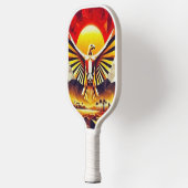 Artistieke Golden Egyptian Flag Eagle Pickleball Paddle (Links)