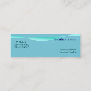 Artistieke golfprofielkaarten mini visitekaartje