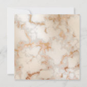 *~ Artistieke Gouden Marmeren Aderen AR2 Huwelijk Kaart (Achterkant)