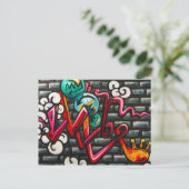 Artistieke graffiti-producten briefkaart (Staand voorkant)