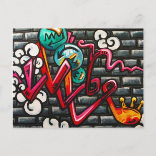 Artistieke graffiti-producten briefkaart (Voorkant)