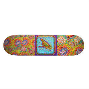 Artistieke grafische selecties persoonlijk skateboard