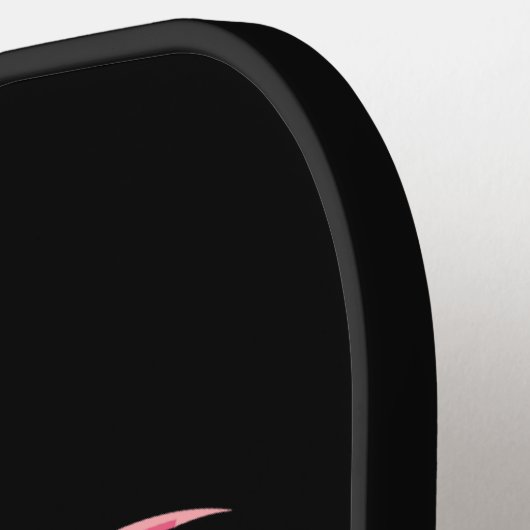 Artistieke grillige roze flamingo kleur splash pickleball paddle (Links Detail)