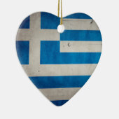  Artistieke Grunge Greece Vlag Keramisch Ornament (Rechts)