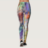 Artistieke grunge leggings (Achterkant)