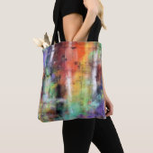 Artistieke grunge tote bag (Dichtbij)