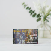 Artistieke Grungy Wall Visitekaartje (Staand voorkant)