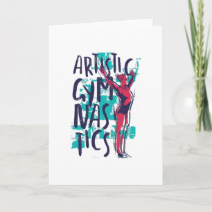 Artistieke gymnast kaart