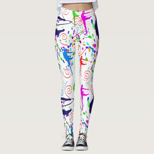 Artistieke gymnastiek leggings (Voorkant)