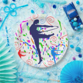 Artistieke gymnastiek papieren bordje (Feest)