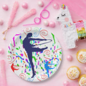 Artistieke gymnastiek papieren bordje (Feest)