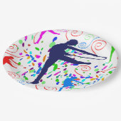 Artistieke gymnastiek papieren bordje (Gekanteld)