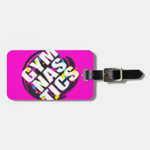Artistieke gymnastiek Roze Bagagelabel