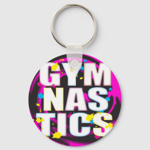 Artistieke gymnastiek Roze Sleutelhanger