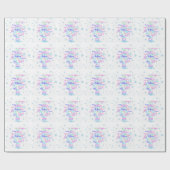 Artistieke gymnastiek Word Cloud Sneeuwvlok Cadeaupapier (Vlak)