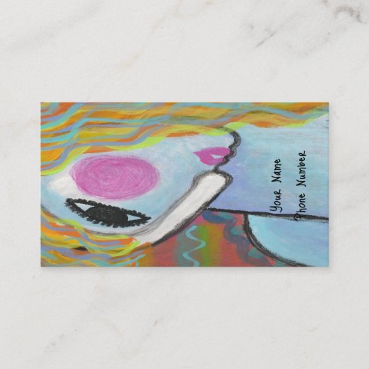 Artistieke haarontwerper visitekaartje (Voorkant)