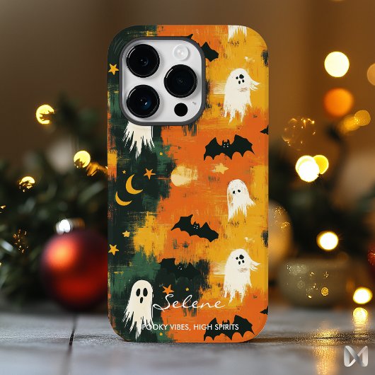 Artistieke Halloween - Ghosts and Bats Design Case-Mate iPhone Case