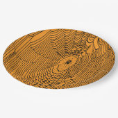 Artistieke Halloween Spider Cobweb Doodle Zwart Papieren Bordje (Gekanteld)