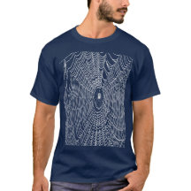 Artistieke Halloween Spinneweb Doodle in Wit
