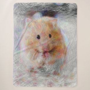 artistieke hamster sherpa deken