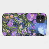 Artistieke hand geschilderde nachttuin vol maan Bl Case-Mate iPhone Case (Achterkant (horizontaal))