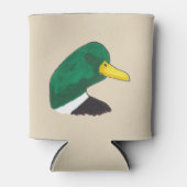 Artistieke handgetekende Mallard Duck Blikjeskoeler (Voorkant)