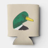 Artistieke handgetekende Mallard Duck Blikjeskoeler (Achterkant)