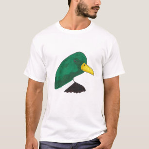 Artistieke handgetekende Mallard Duck T-shirt