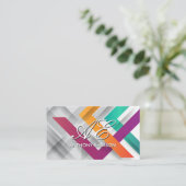 Artistieke hedendaagse achtergrond visitekaartje (Staand voorkant)