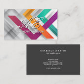 Artistieke hedendaagse achtergrond visitekaartje (Voorkant / Achterkant)