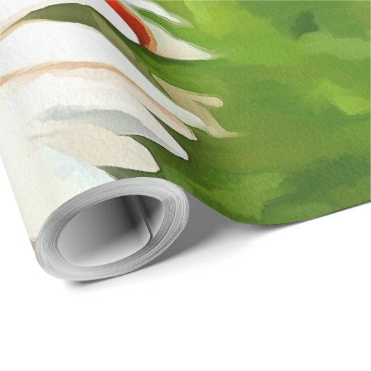 Artistieke, heldere, kleurrijke Witte Garden Daisi Cadeaupapier (Rol Hoek)